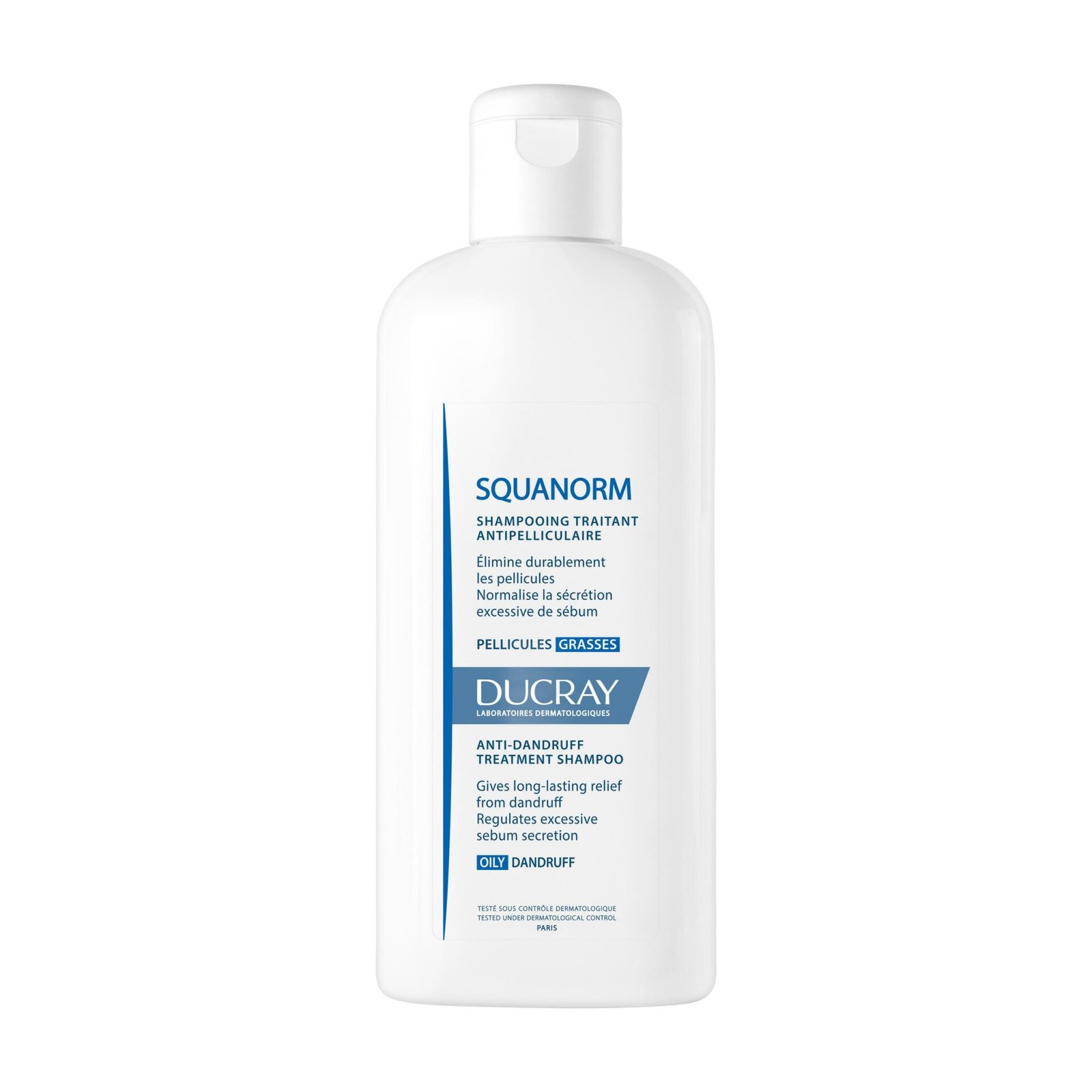 Ducray - Squanorm Shampooing traitant antipelliculaire - Pellicules grasses - 200 ml