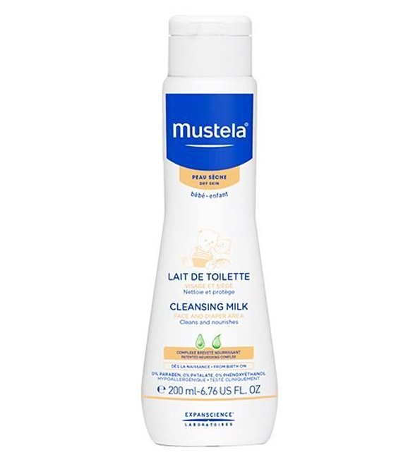 Mustela Lait de Toilette Bébé - 200 ml