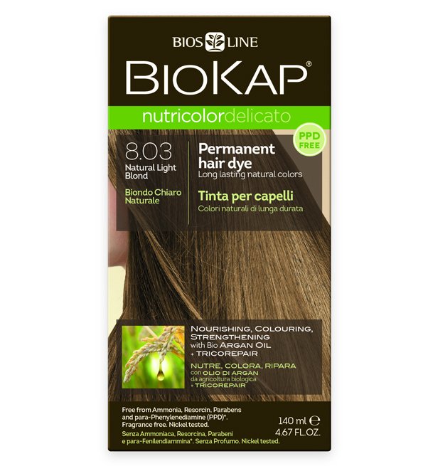 Biokap - Nutricolor Delicato 8.03 Blond clair naturel