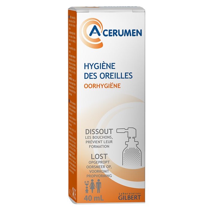 ACERUMEN Spray - Formule colorée Hygiène des oreilles 40ml