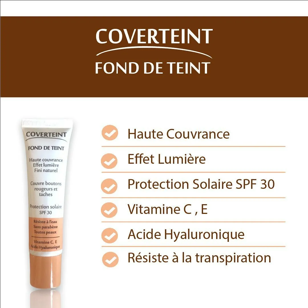 Coverteint Fond de Teint N°20 Beige Fonce Spf30 30ml
