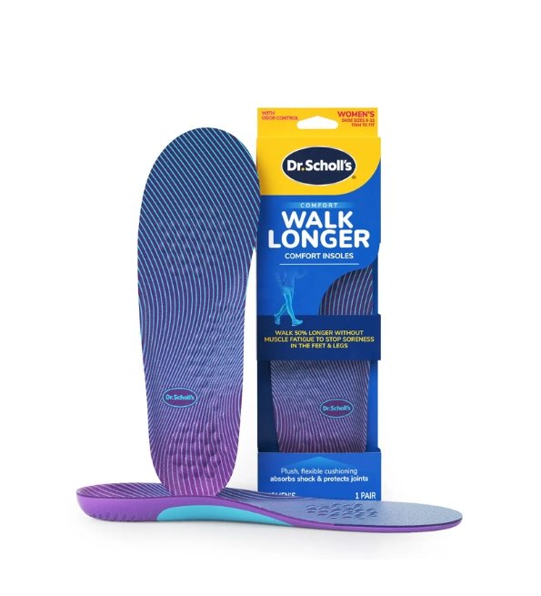 Dr.scholl's Comfort Walk Longer Insole Women's