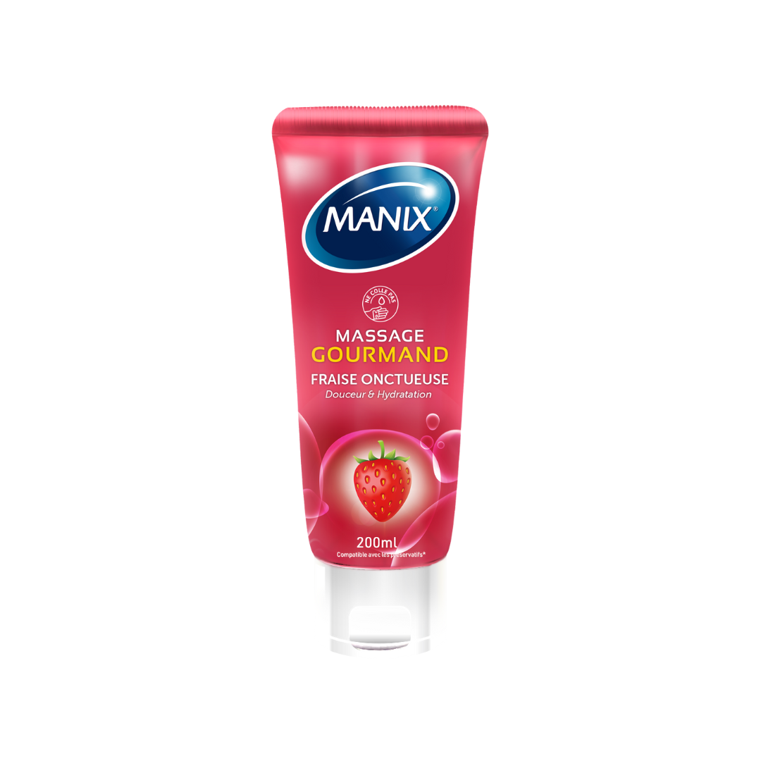 Manix Massage Gourmand Fraise - 200ml