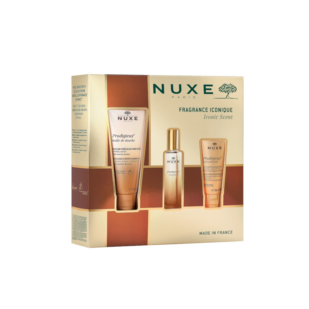 Nuxe coffret Prodigieuse Huile douche+ Le parfum+ Lait parfume