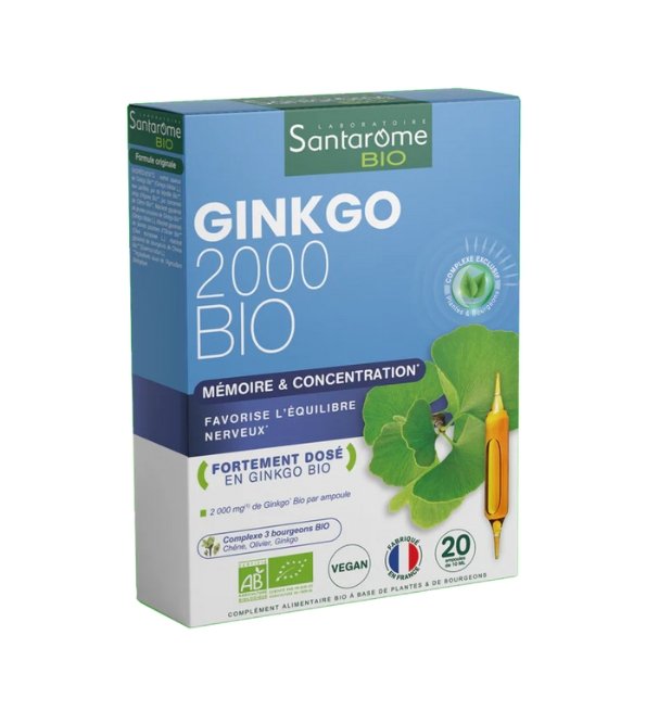 SANTAROME GINKGO 20 AMPOULES