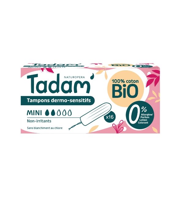 TADAM TAMPONS DERMO SENSITIFS MINI X16