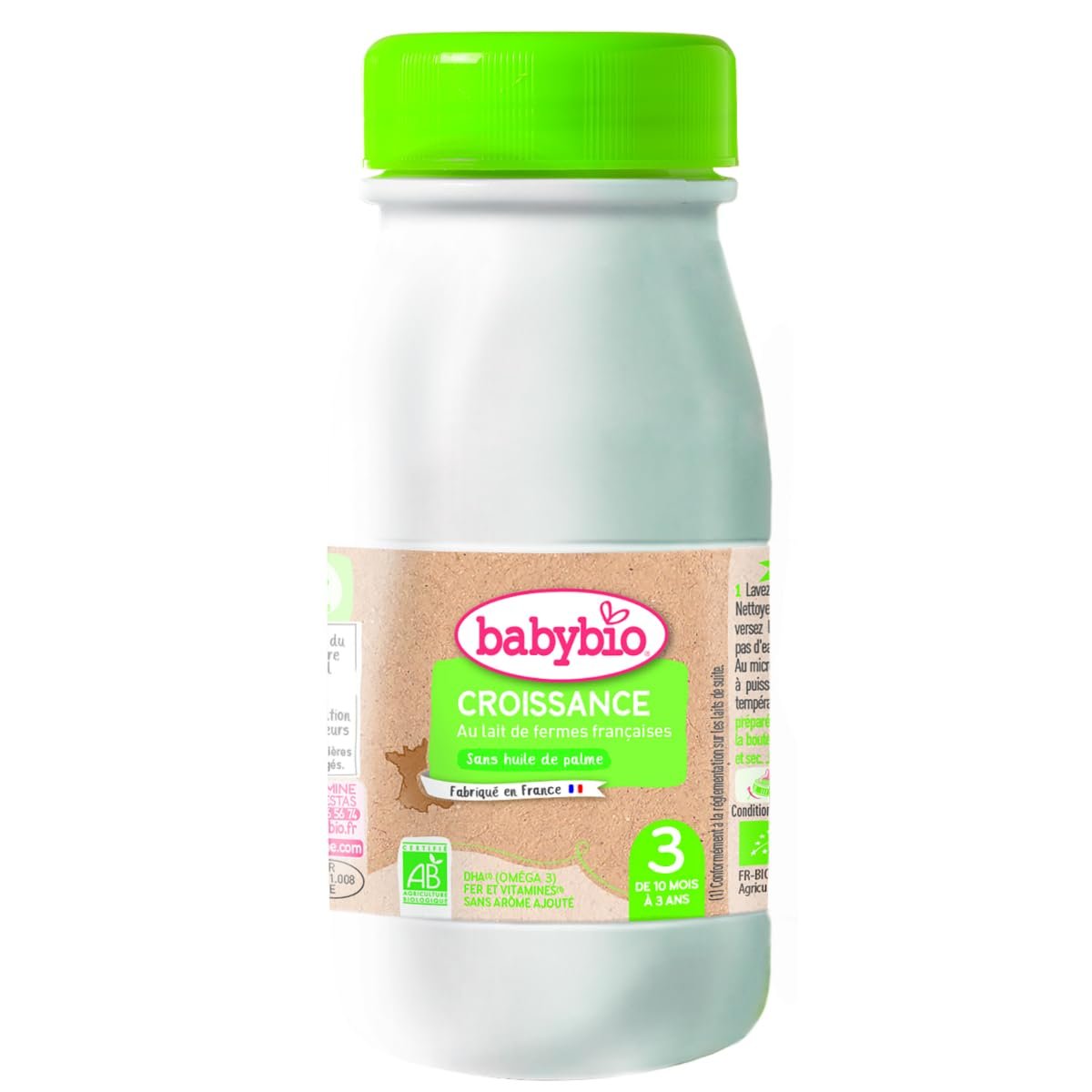 Babybio Lait Croissance Liquide 250Ml