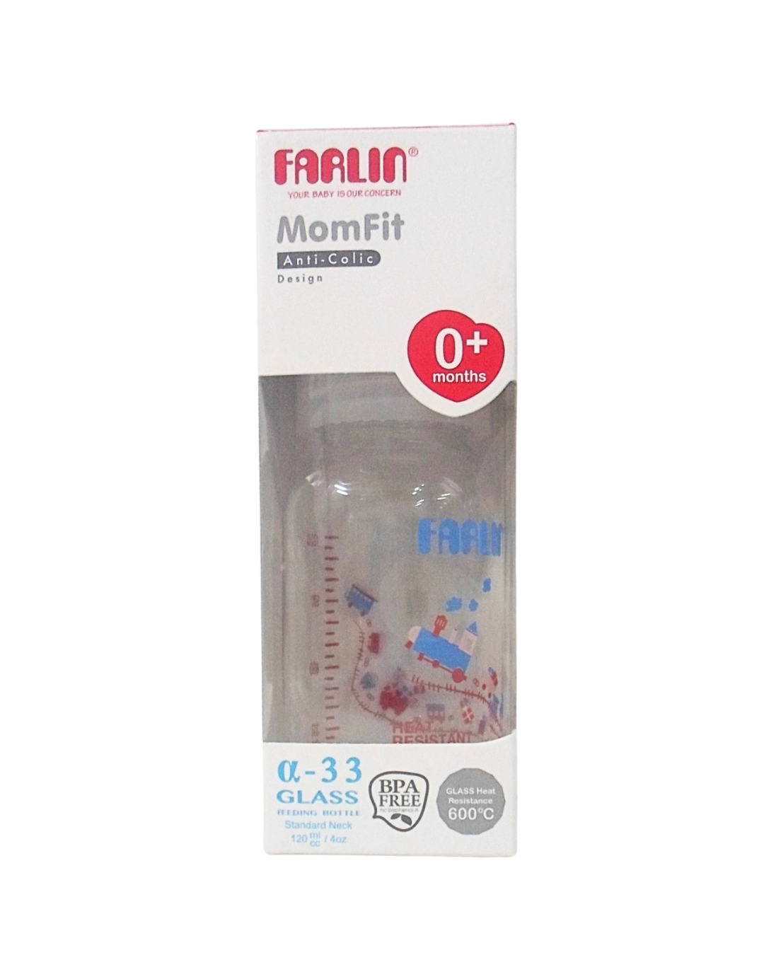 Farlin Biberon En Verre Borocilic 120ml