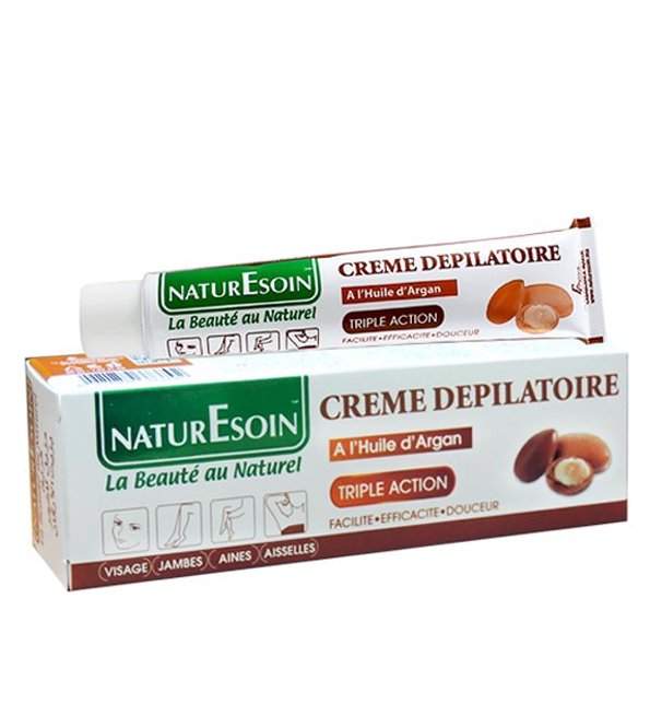 NaturEsoin Crème Dépilatoire à l'Huile d'Argan - 50 ml