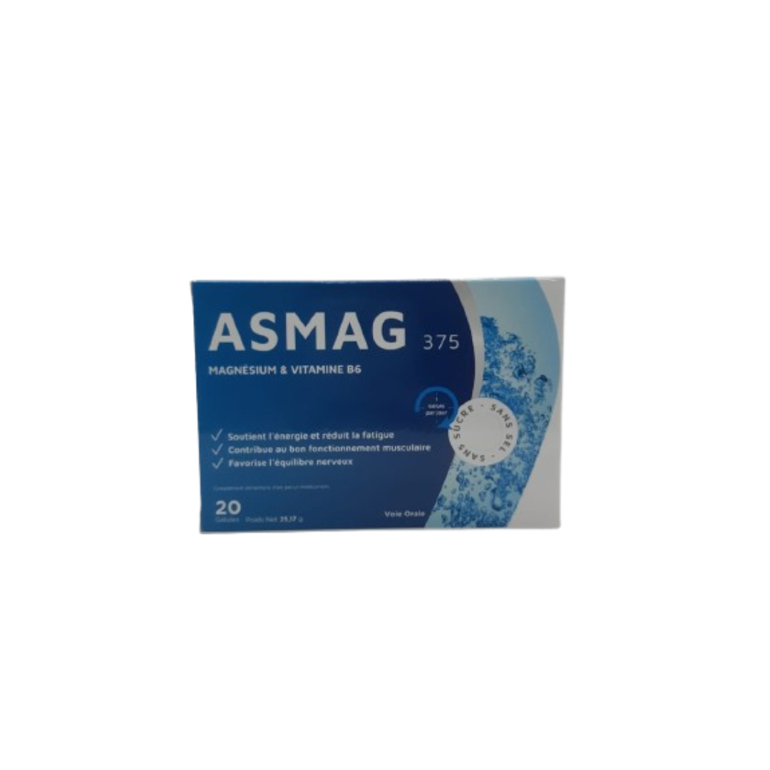 Asmag Magnesium - Vitamine B6 20 Gelules