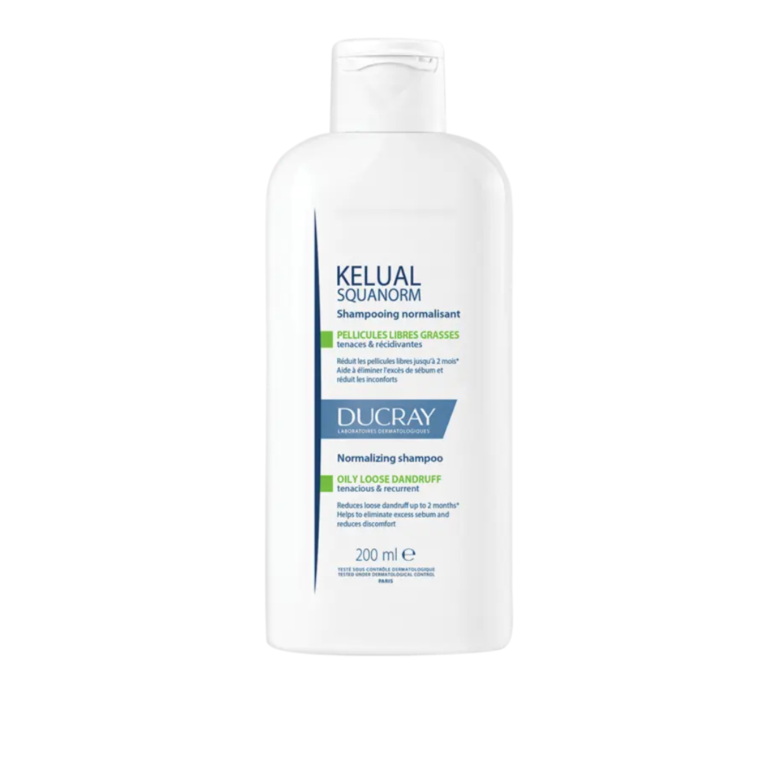 Ducray Kelual Squanorm Shampooing Normalisant Pellicules Grasse 200ml