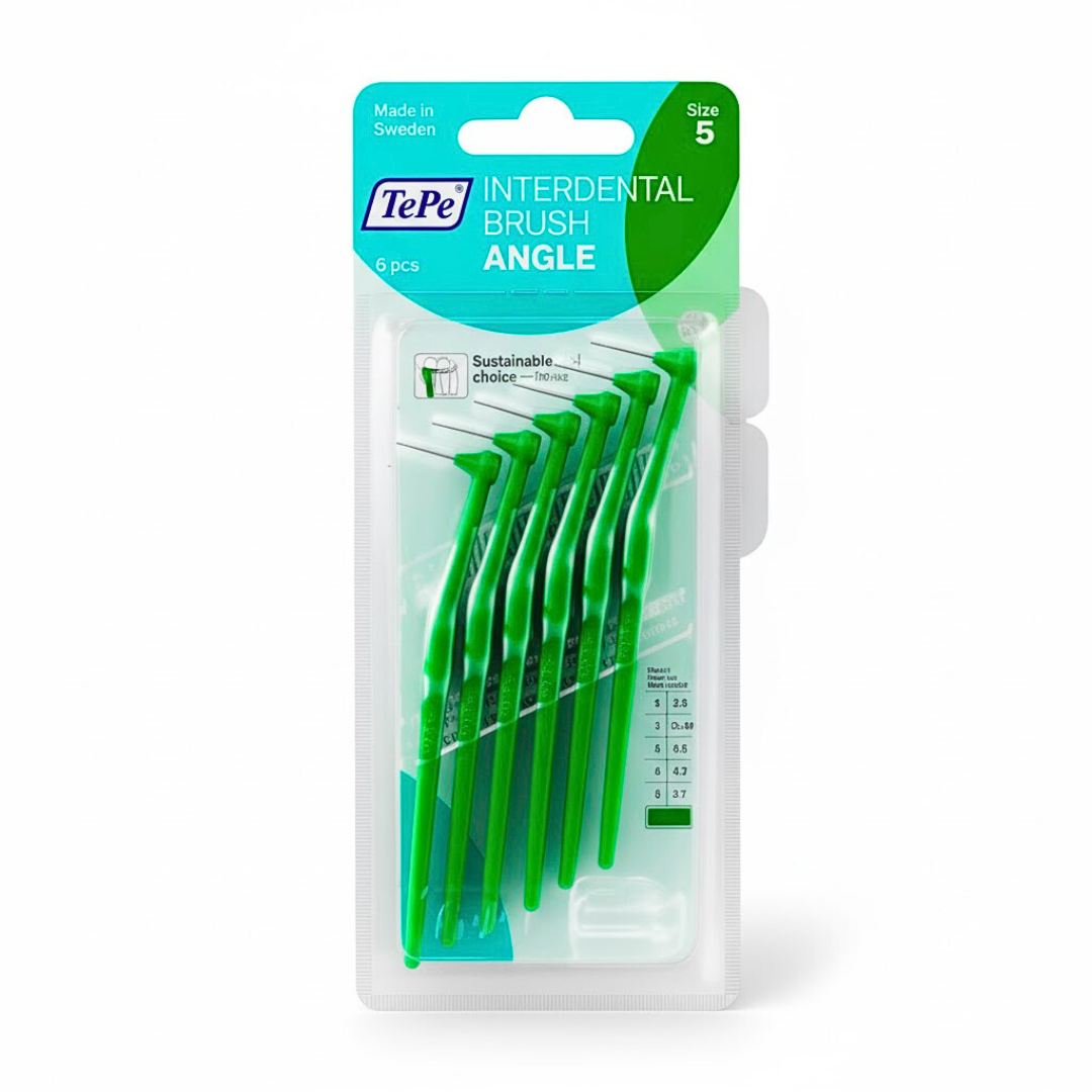 Tepe Interdental Brush Angle Vert 0.8mm Taille 5 -6 Pieces