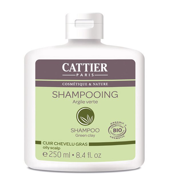 Cattier Shampooing Argile vert Cheveux gras 250ml