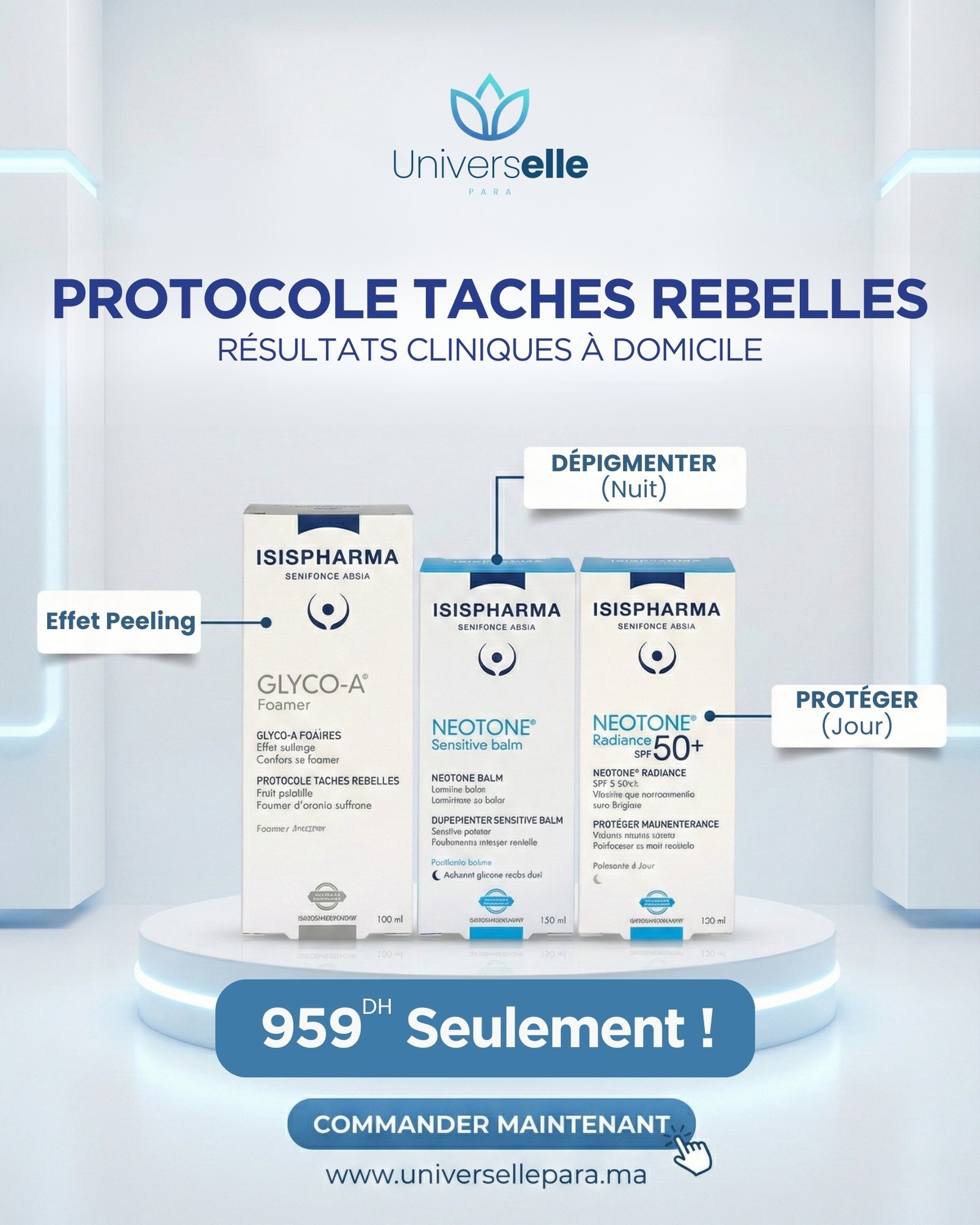 Protocole Taches Rebelles Isispharma - Neotone Solution Complète