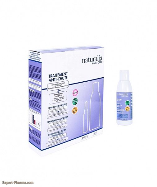 NATURALIA TRAITEMENT ANTI CHUTEB 24 AMPOULES + SHAMPOOING