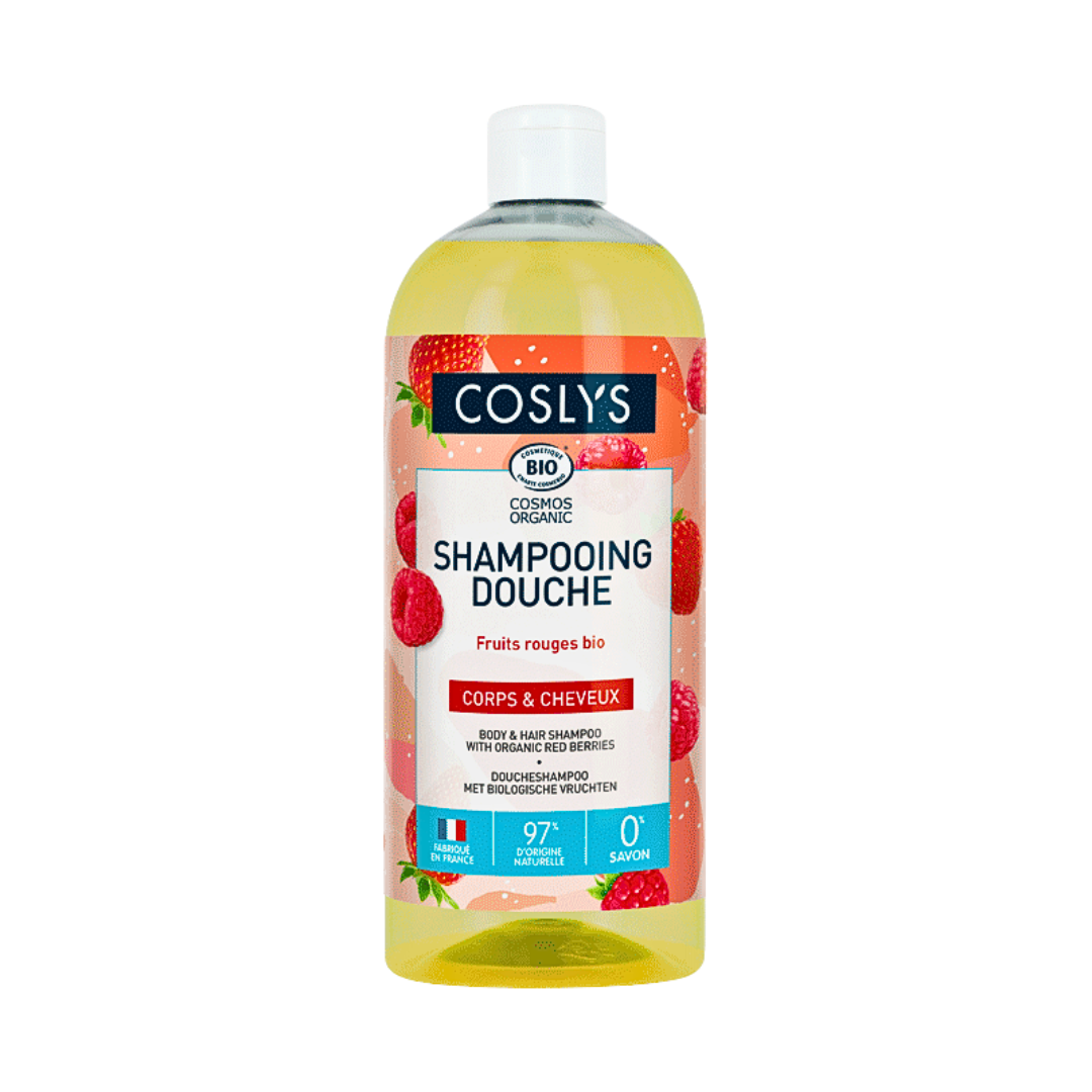 Coslys Shampooing Douche Fruits Rouges 1L
