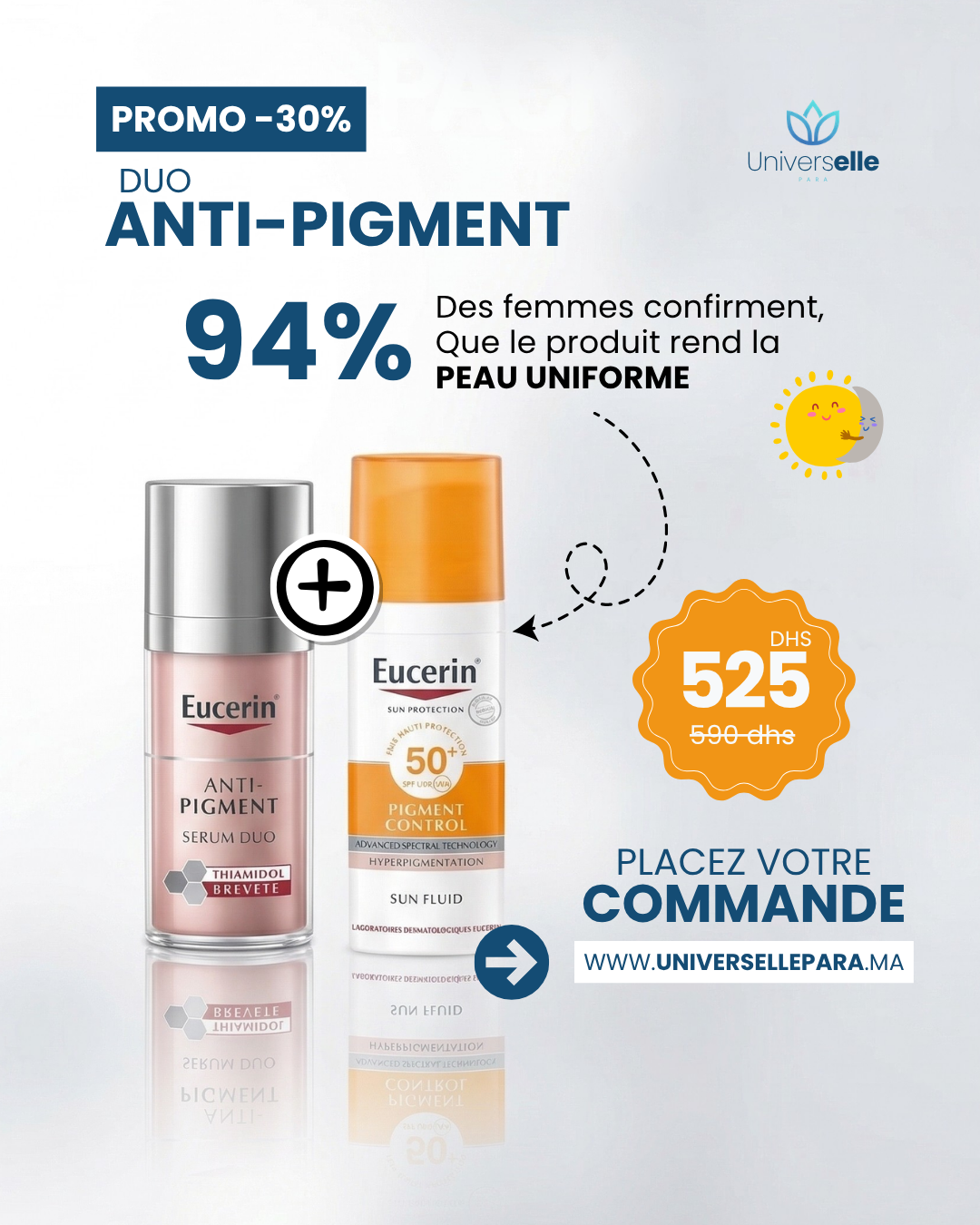 Duo Eucerin Anti-Pigment (Serum Duo + Sun Fluid)