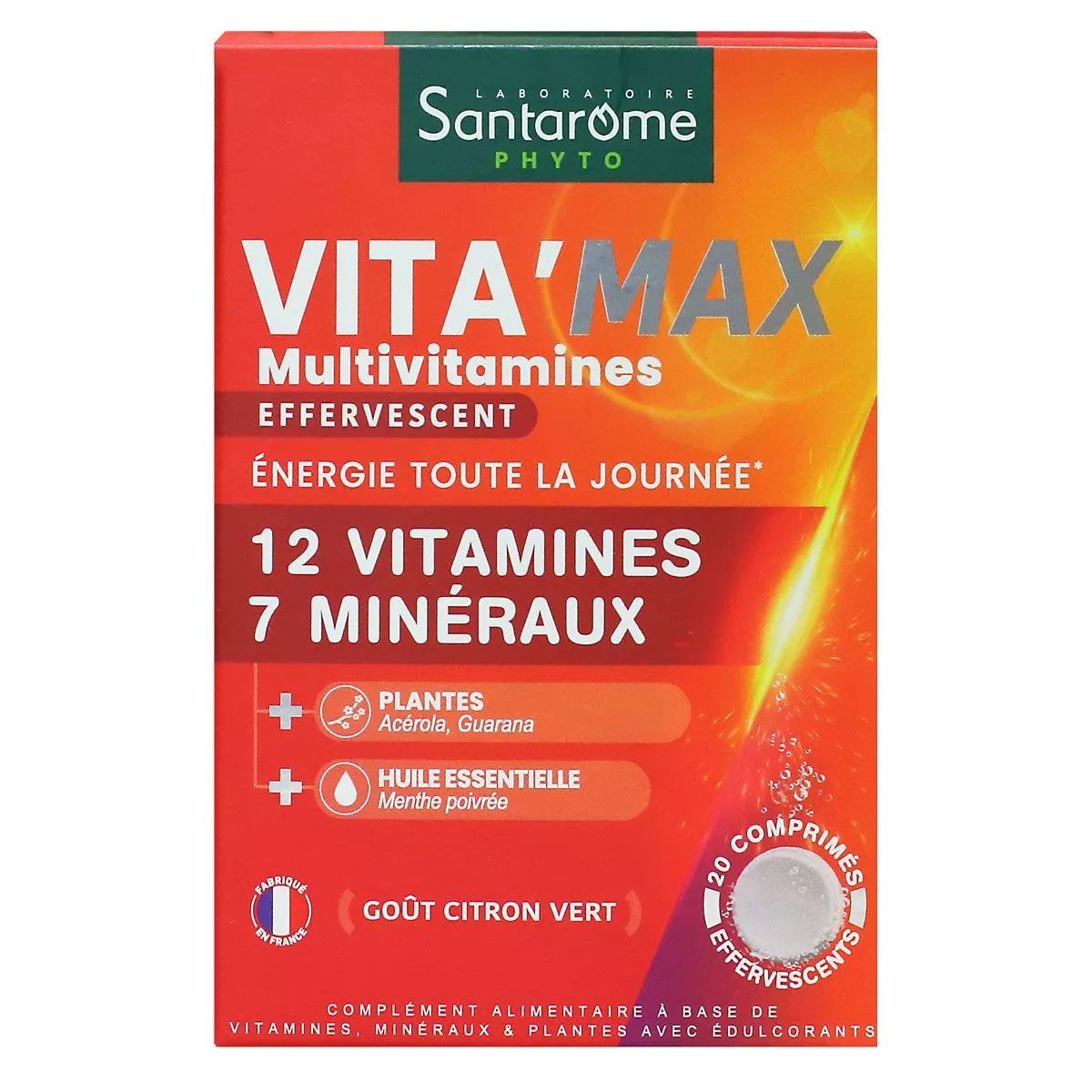 Santarome Vitamax Multivitamines Effervescent 30 Comprimes