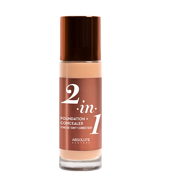 Absolute New York  2in1 Foundation & Concealer Neutral Shell 35ml
