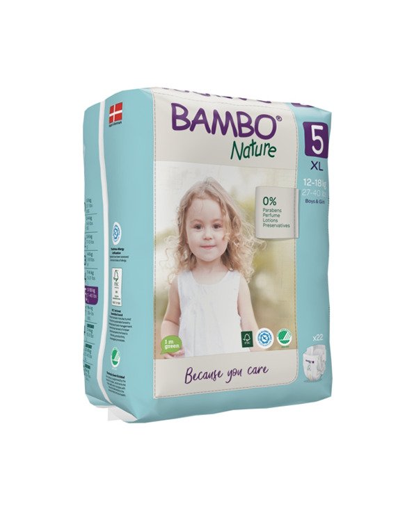 Bambo Nature 5, couches XL 12-18kg/44un