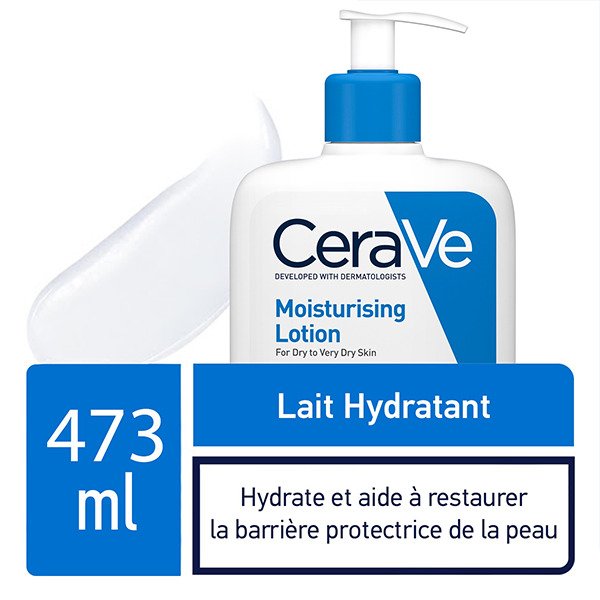 CeraVe Lait Hydratant Léger Peau Sèche à Très Sèche | 236ml