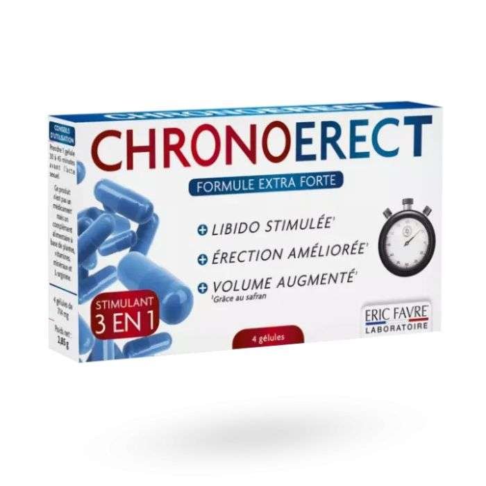 ERIC FAVRE CHRONOERECT 4 GELULES POUR TONUS SEXUEL