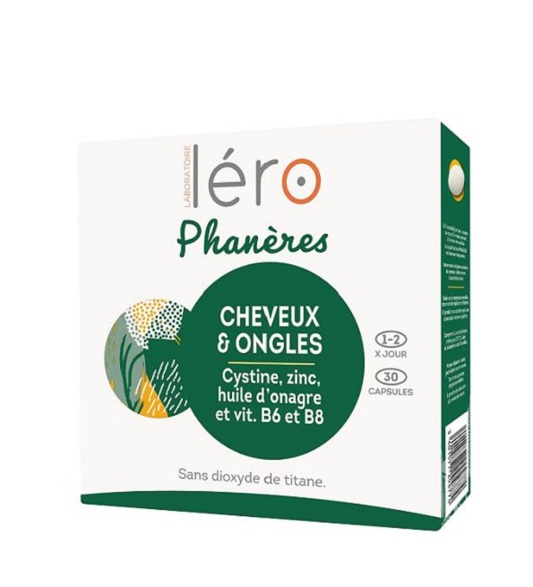 Léro Phanères Ongles Cassants & Chute de Cheveux - 30 Capsules