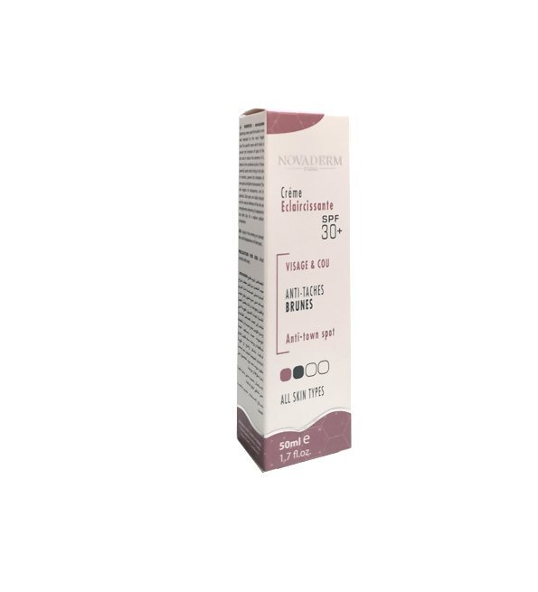 Novaderm Creme Eclaircissante spf30+ 50ml