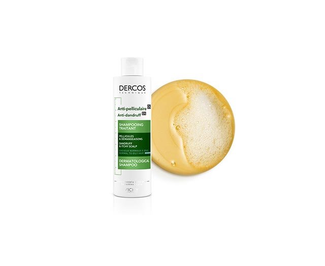 Vichy Dercos Shampoing Traitant Anti-Pelliculaire Cheveux Normaux à Gras | 200ml