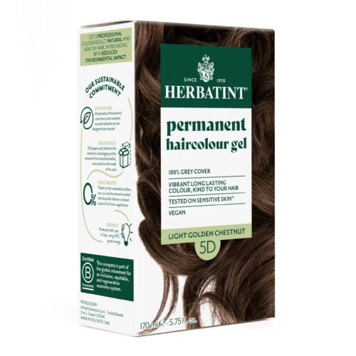 Herbatint Coloration Permanente 5D Chatain Claire Dore 170ml