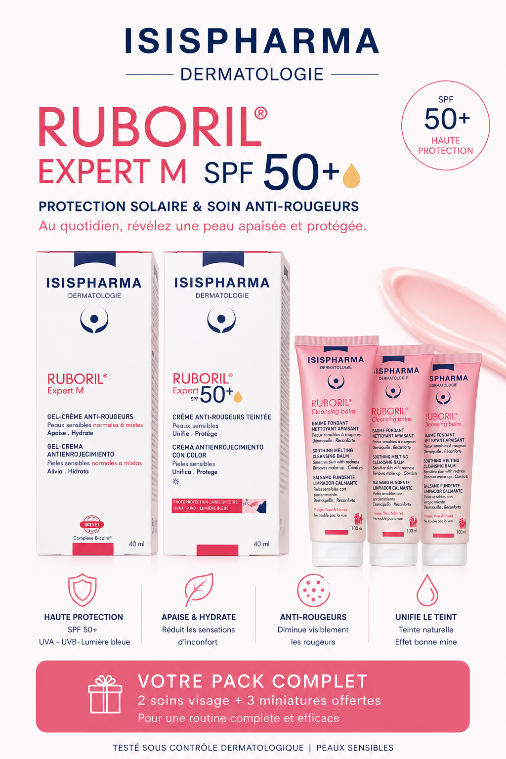 PACK ANTI-ROUGEURS ISISPHARMA RUBORIL Expert M