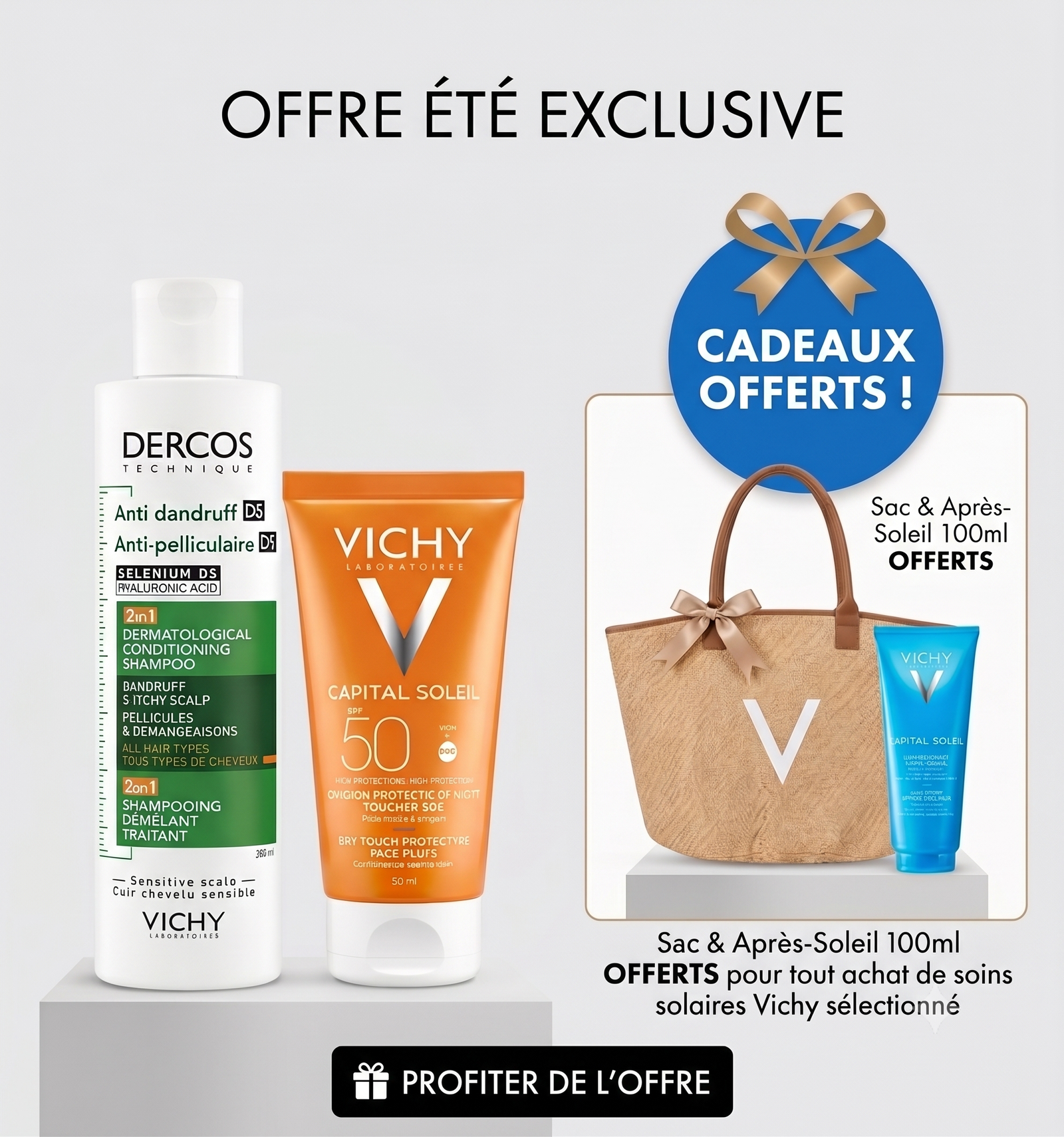 OFFRE ÉTÉ VICHY DERCOS x CAPITAL SOLEIL + 2 CADEAUX